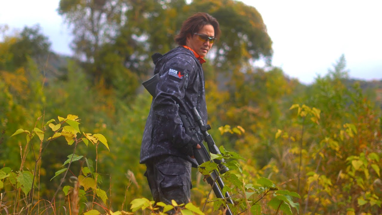 エアライフルで鴨を捕ります　狩猟と真鴨と12月の山