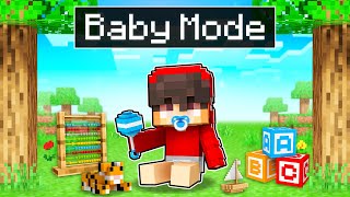 We Played Minecraft In BABY MODE!