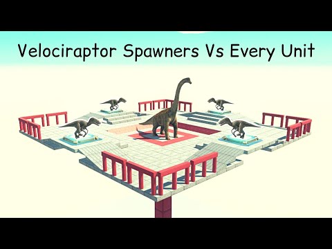 Velociraptor Spawners Vs Every Unit ARBS |Animal Revolt Battle Simulator