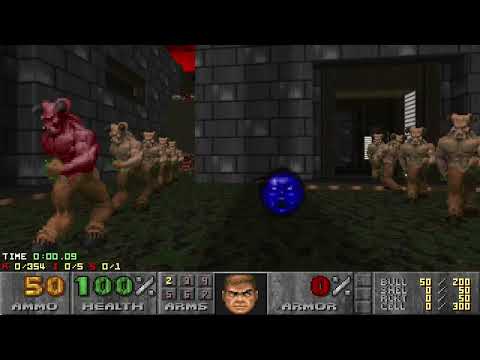 Doom 2 Eaxt Map02 UV Pacifist [TAS] in 0:16.51