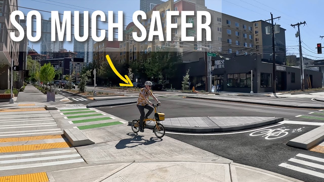 Seattle's First Protected Intersection - Prioritizing Safety for Bikes and Pedestrians!