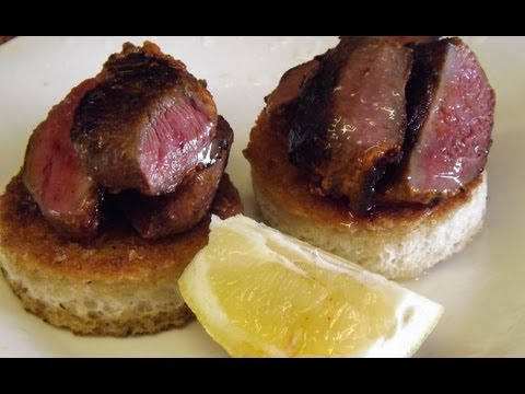 How To Cook Pigeon.Devilled Pigeon Breasts On Toast.