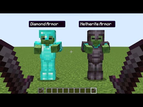 Diamond Armour VS Netherite Armour