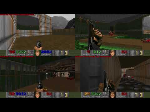 [TAS] Doom: E1M1 - 4 players Co-op UV-Max in 0:08.63 by almostmatt1