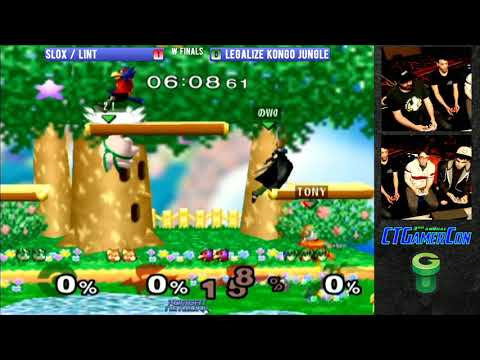 CT GamerCon 3 SSBM - Slox/lint (Red) vs. 2saint/Kalvar (Green) - Melee Doubles WF
