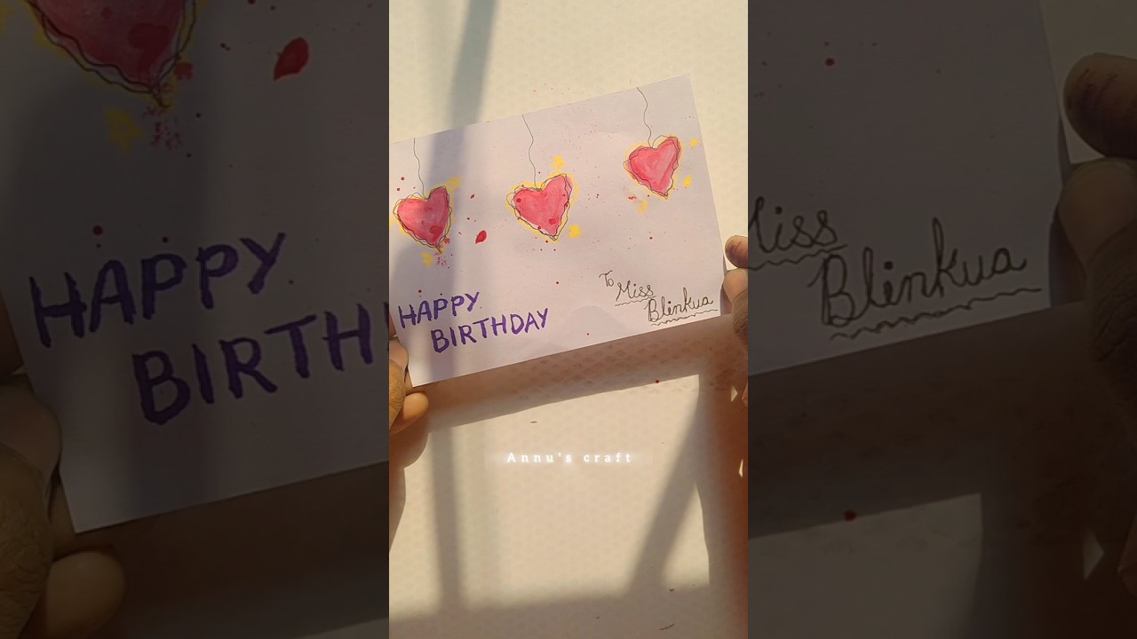 turn paper into unique birthday card✨