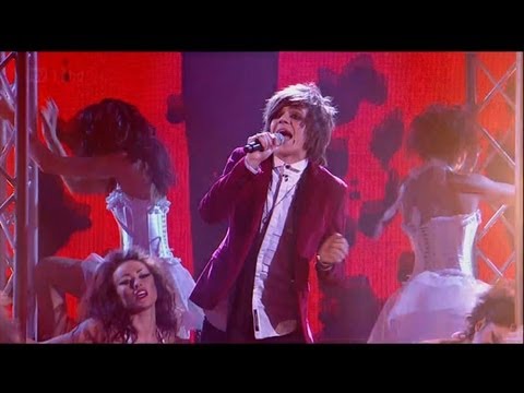 Frankie Cocozza has a bash at The Clash - The X Factor 2011 Live Show 4 - itv.com/xfactor