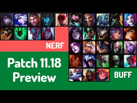 lol Patch 11.18 Preview | Champion Buffs & Nerfs / Adjustments | System Changes - League of Legends