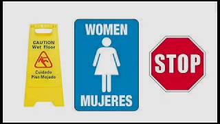 Safety Signs Song: Restroom/Bathroom Sign (music therapy video)