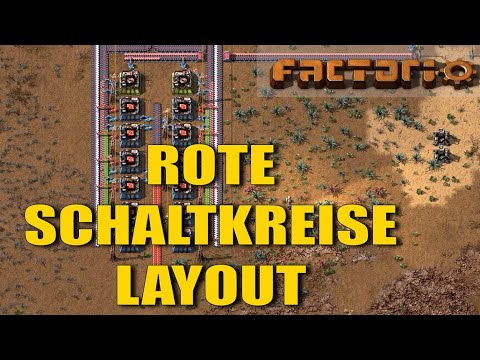 Rote Schaltkreise Layout | Factorio Tutorial