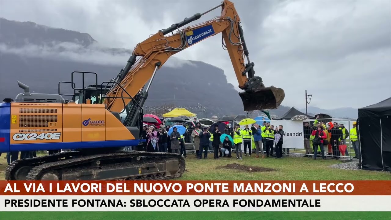 Al via i lavori del nuovo ponte Manzoni a Lecco