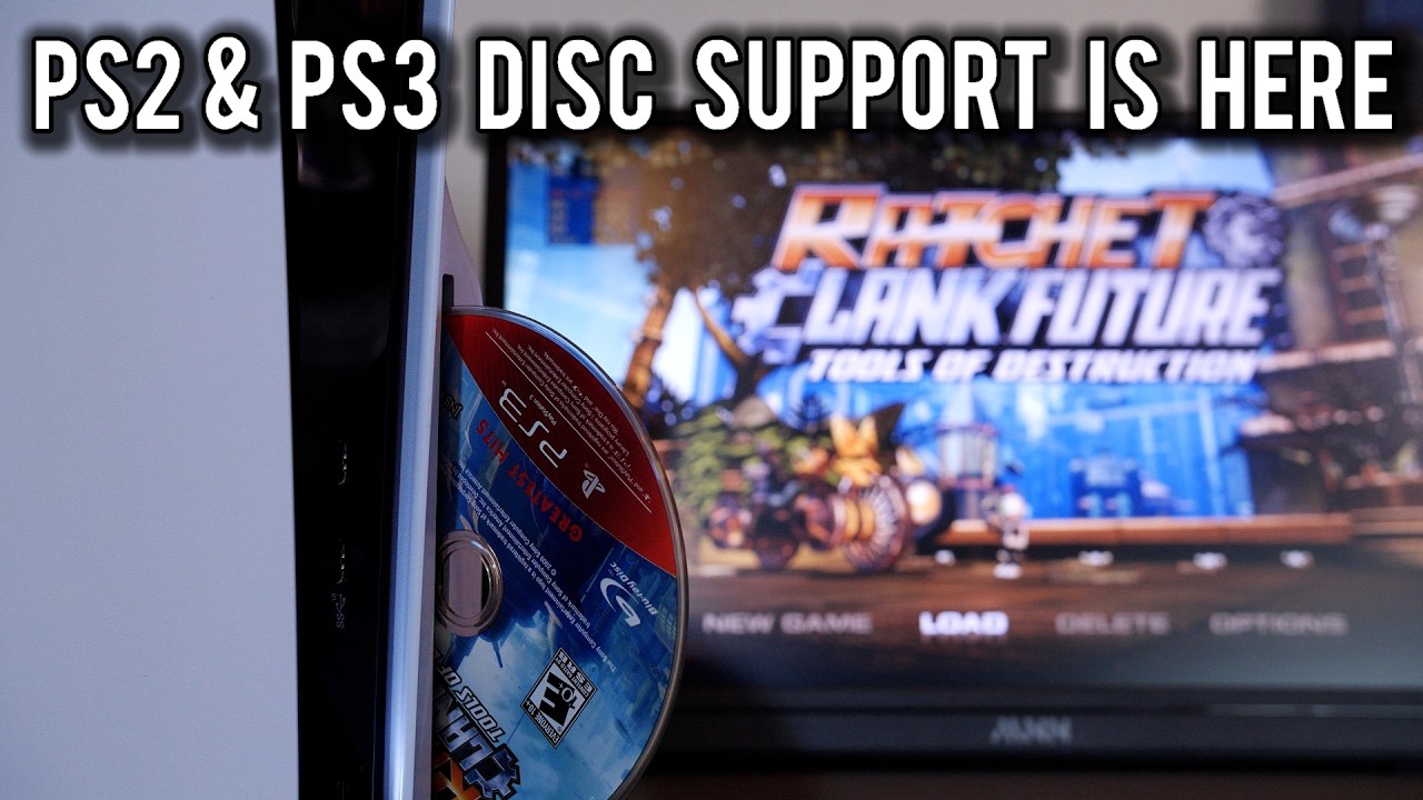 It works - PS2 and PS3 physical discs are running on a Hacked PS5 - YouTube