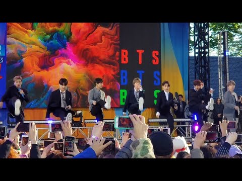 190515 Boy With Luv Soundcheck Rehearsal @ BTS 방탄소년단 Good Morning America GMA Summer Concert NYC