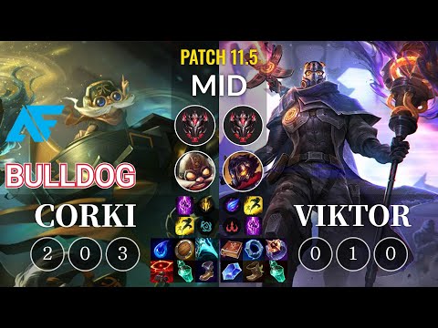 AF.A BuLLDoG Corki vs Viktor Mid - KR Patch 11.5