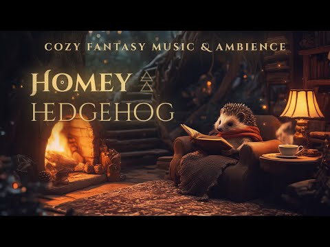 Homey Hedgehog in the Cozy Nest • Forest Library Ambience & Subtle Fantasy Reading Music