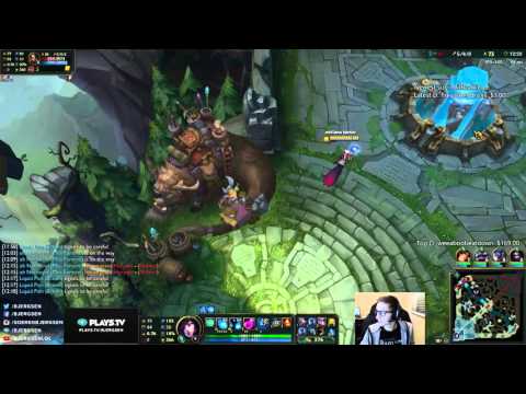 Bjergsen duo Hauntzer - Ahri vs Twisted Fate Mid - League of Legends