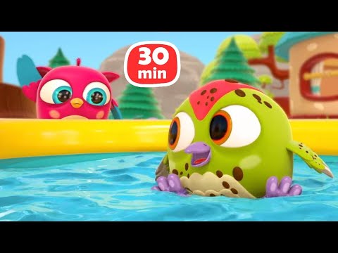 Hop Hop Baykuş Tık Tıkı şampuanla yıkıyor - Bebekler için çizgi film en sevimli bölümler