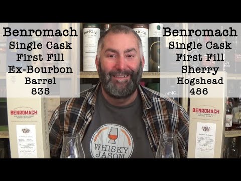 Benromach 10y 2014/2024 Single Cask First Fill Sherry vs First Fill Ex-Bourbon Barrel - WhiskyJason