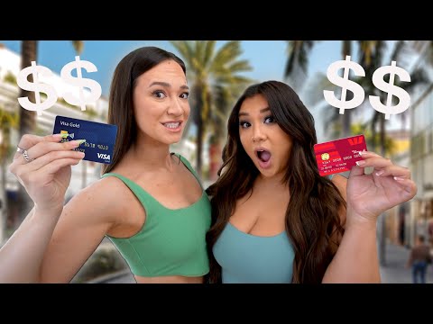 Switching CREDIT CARDS w/ MissRemiAshten!! *Shopping Challenge*