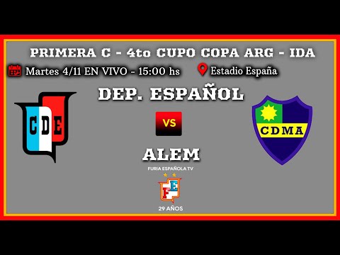 Dep. Español vs. Alem en VIVO - Torneo Primera C 2025 - IDA