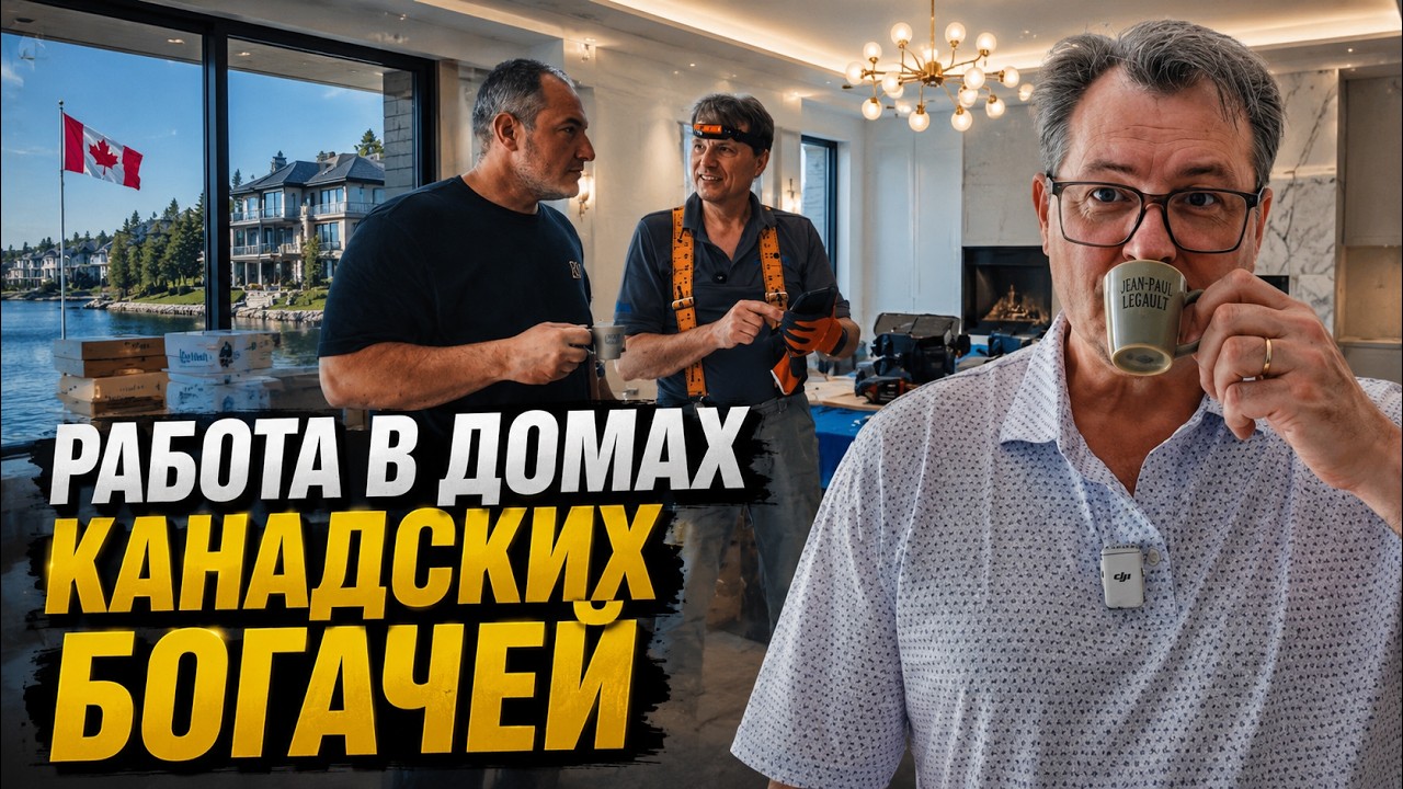 🥉 Работа в домах канадских богачей. То, что я увидел, меня удивило!!!!