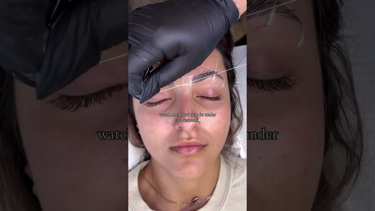Brawna Pre Inked Mapping String #browmapping #browtutorial #makeuptutorial