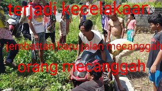 Download lagu kecelakaan motor masuk saluran air kepala koban pecah mp3