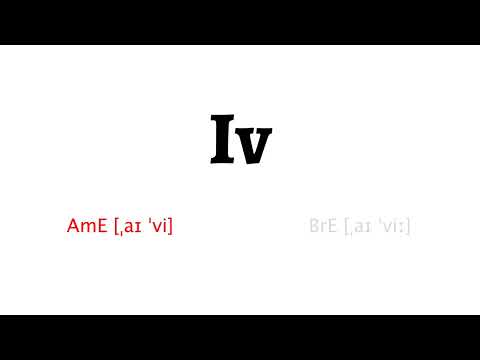 How to Pronounce iv in American English and British English