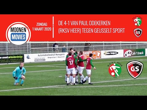 De 4-1 van Paul Odekerken (RKSV Heer) tegen Geusselt Sport 01-03-2020