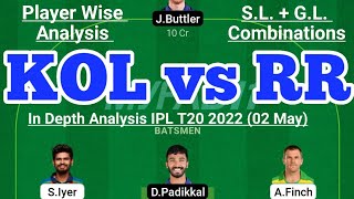 KOL vs RR Fantasy Team Prediction | KKR vs RR IPL T20 02 May | KOL vs RR Today Match Prediction