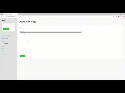 CS50 Web Project 1 - Wiki 'From Scratch'