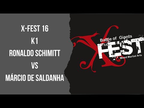 K1 - RONALDO SCHIMITT VS MÁRCIO DE SALDANHA - X-FEST MMA 16
