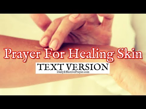 Prayer For Healing Skin, Acne, Pimples... (Text Version - No Sound) Video