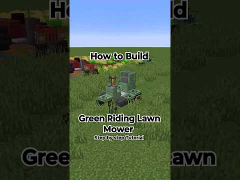 Unbelievable! Epic Minecraft Riding Lawn Mower Build!