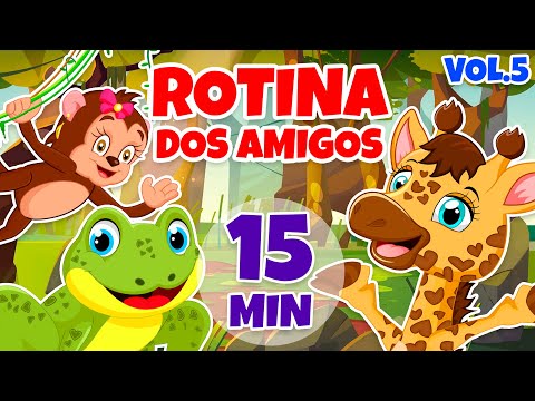 Rotina dos Amigos Vol. 5 - Giramille 15 min | Desenho Animado Musical