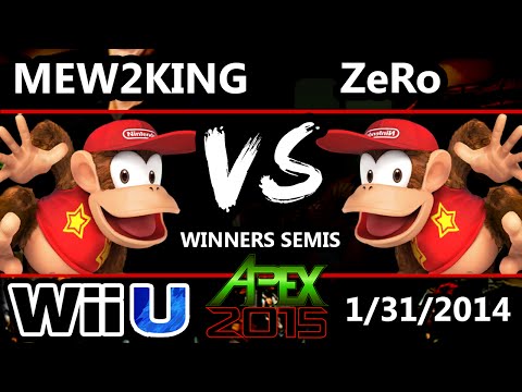 Apex 2015 - Mew2King (Diddy Kong) Vs. ZeRo (Diddy Kong) - Winners Semis - Smash Wii U