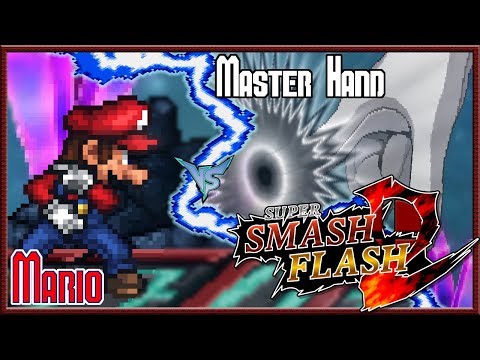 Mario Vs Master Hand [ Super Smash Flash 2 Sprite Animation ]