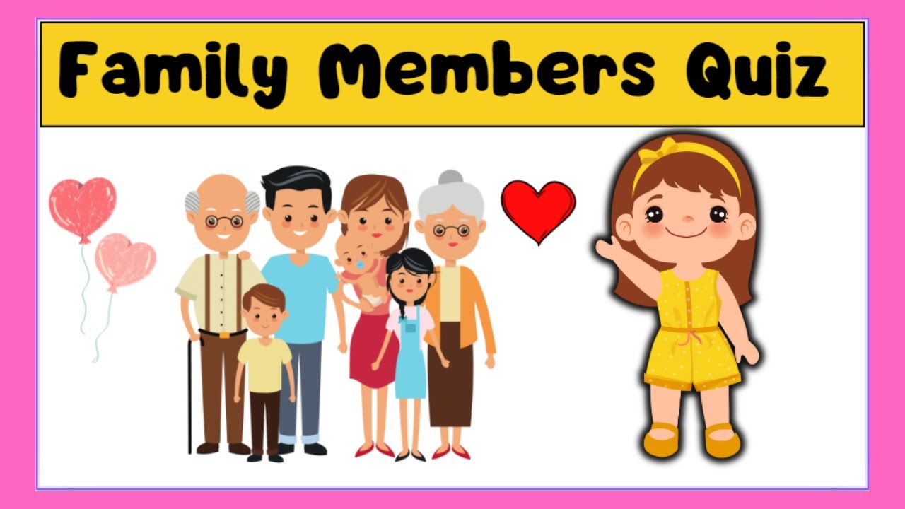 Family Members & Tree Quiz - Worksheet