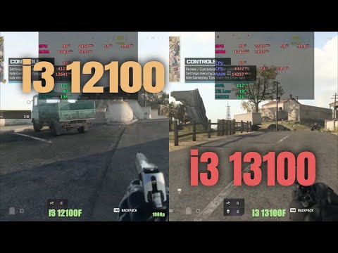 i3 12100 vs i3 13100f | RX 6600