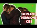 BEHIND THE SCENES RON AND HERMIONE KISS EMMA WATSON KISSING RUPERT GRINT