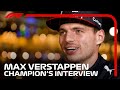 "This Is The Ultimate Dream" | Max Verstappen Interview After Winning World Title