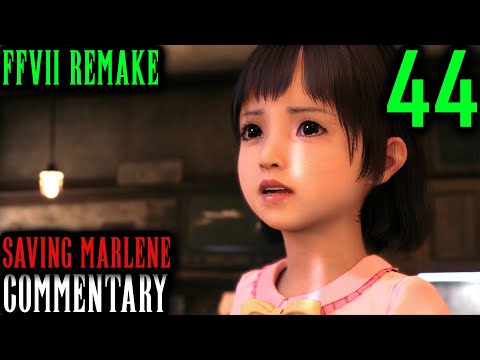 Final Fantasy VII Remake Walkthrough Part 44 - Aerith & Marlene: Evacuating The Slums (Chapter 12)
