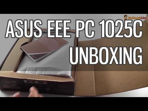 Asus EEE PC 1025C unboxing - mainstream Asus netbook for 2012