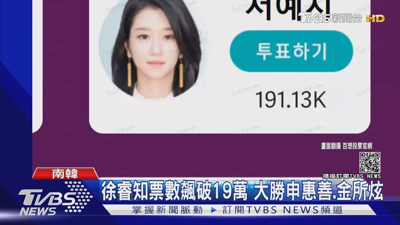 不受爭議影響!徐睿知入圍視后 暫居「百想」人氣王
