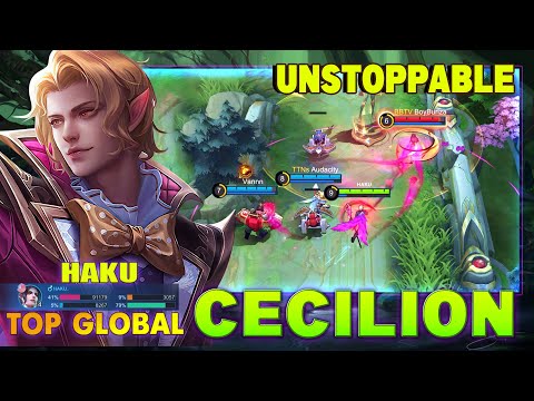 Unstoppable Cecilion Best Build! Top 1 Global Cecilion by HAKU ~ MLBB