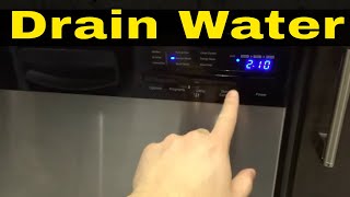 How To Drain Water From A Dishwasher-Tutorial