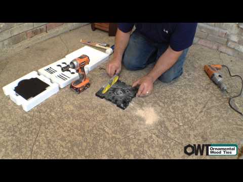 OWT Ornamental Wood Ties - 6x6 Post Base Installation (widescreen)