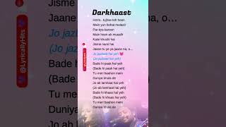 Darkhaast Lyrics | Sunidhi Chauhan | Arijit Singh | #shorts