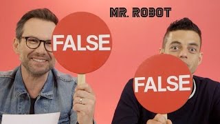 Hacking Facts with Rami Malek & Christian Slater  : BuzzFeed 