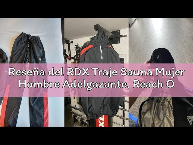 Vídeo relacionado con RDX Traje Sauna Mujer Hombre Adelgazante, REACH OEKO TEX 100 CERTIFICADO, Sudor Chándal con Capucha, Trajes de Sudoración Deportiva Fitness Boxeo Yoga Running Gimnasio, Conjunto de Pantalón Superior